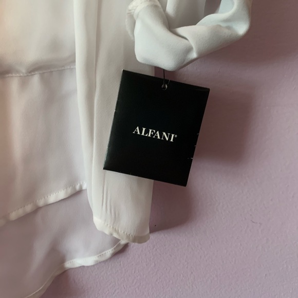 B&W Button-up Blouse - Picture 2 of 5